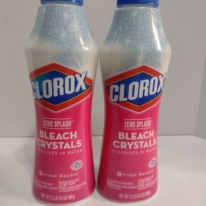 COPY - 2 Clorox Zero Splash Bleach Crystals Laundry Stain Remover 24 oz